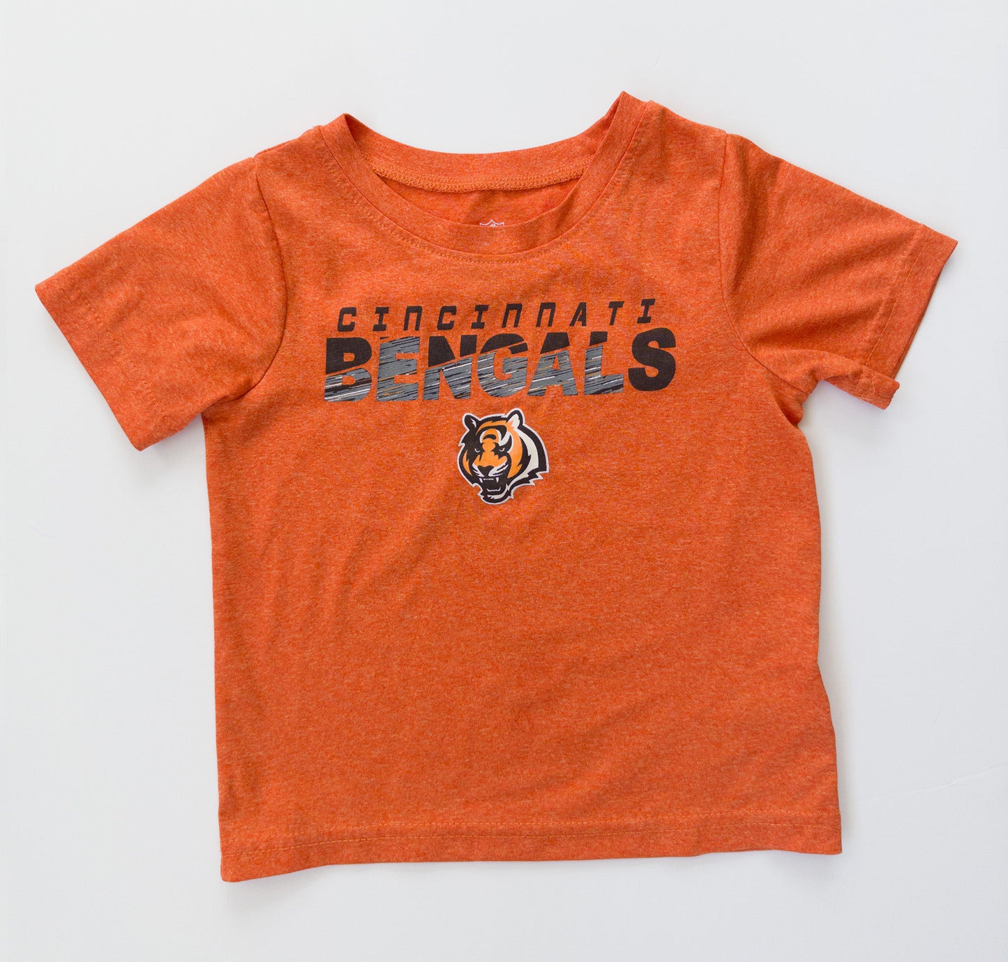 #153 NFL Team Apparel Orange Bengals T-shirt Size 2T