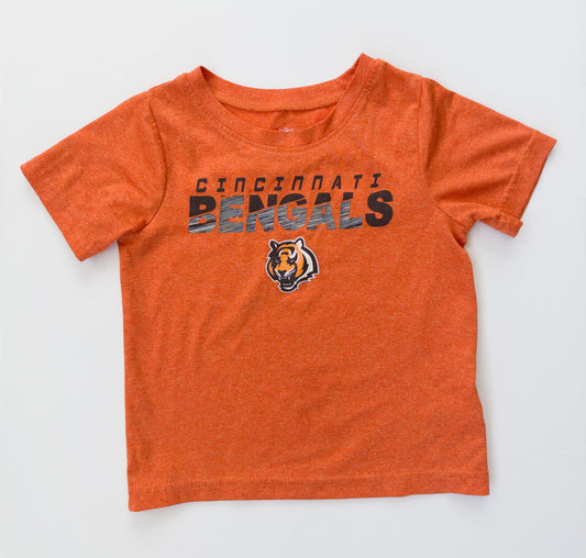 #153 NFL Team Apparel Orange Bengals T-shirt Size 2T