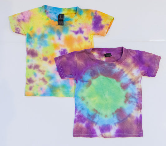 #153 Homemade Tie Dye T-Shirts Boy/Girl Toddler Size 2T - Never Worn