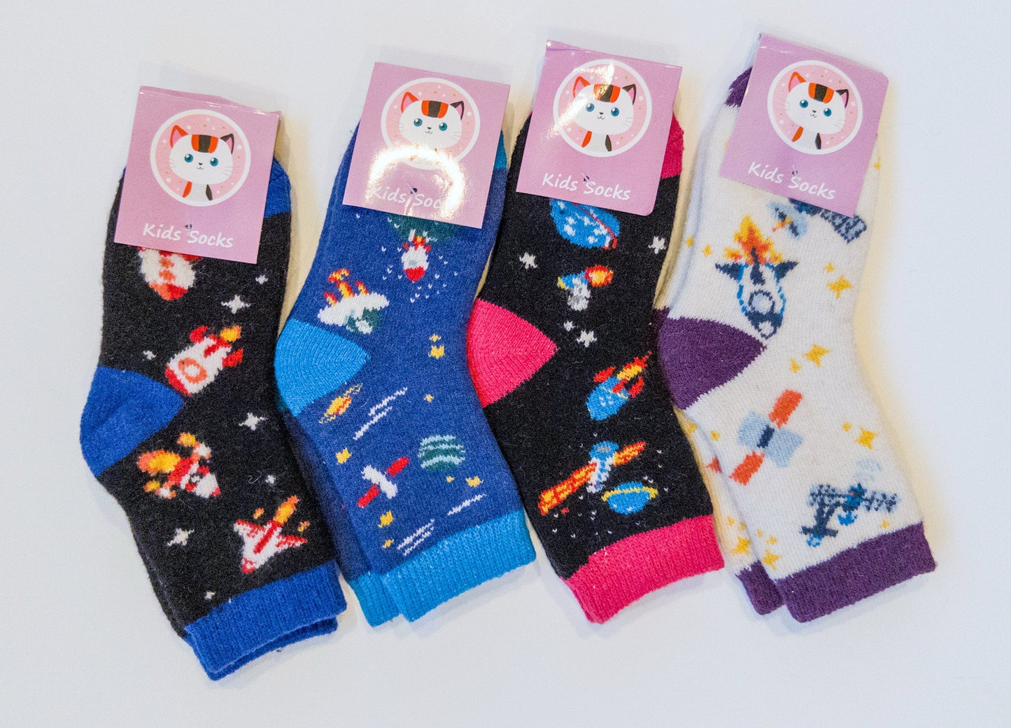 #153 Wool Space Socks (about shoe size 10-13) - NWT
