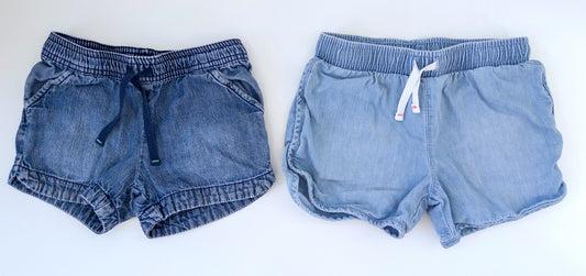 #88 Cat & Jack Elastic Drawstring Shorts Girls Size 5T