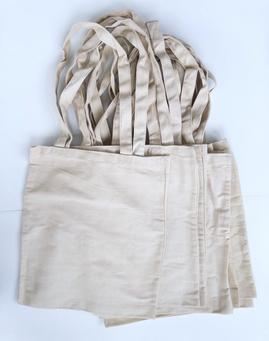 #88 (8) Blank Canvas Tote Bags