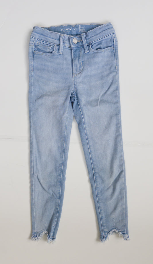 #38 Old Navy Rockstar Light Blue Jeggings Girls Size 6