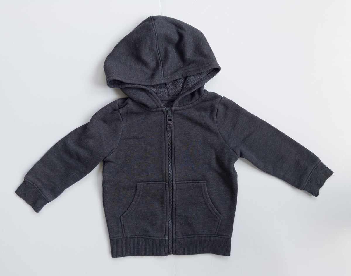 #38 Cat & Jack Grey Zip-Up Hoodie Toddler Size 2T