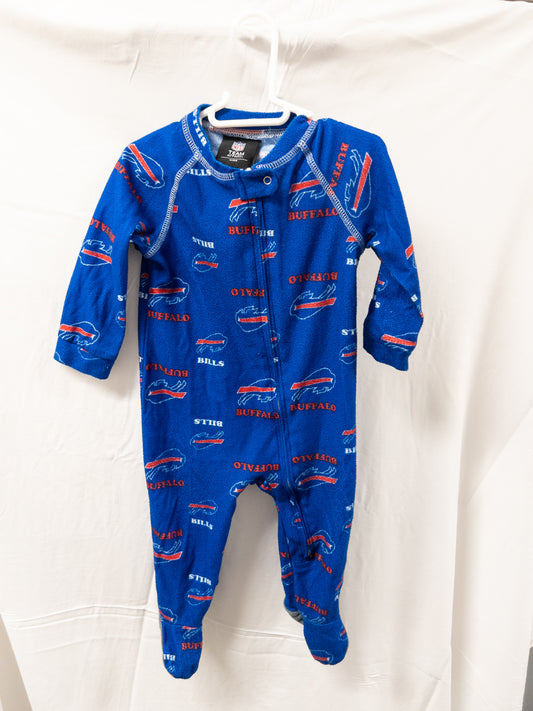 #151 gender neutral size 6-9 months NFL shop buffalo bills fleece onesies