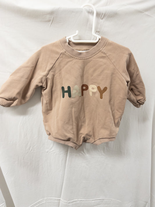 #151 gender neutral Tullabee thanksgiving bubble romper 3-6 month