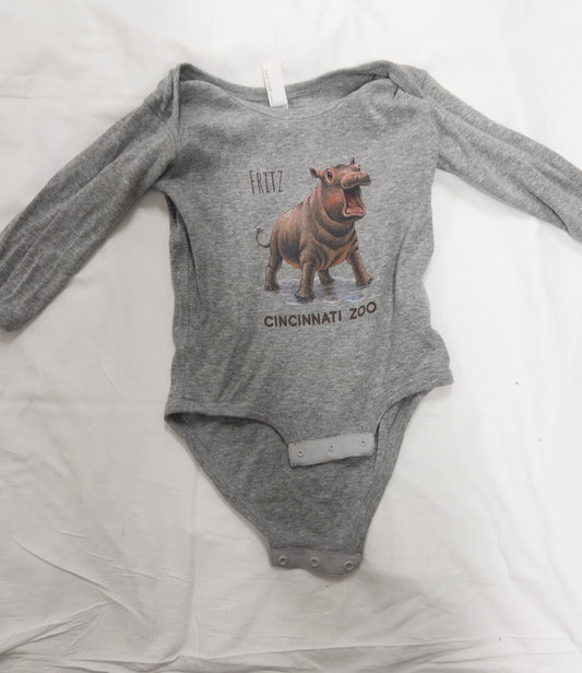 #151 18month old Cincinnati zoo Fritz onesie