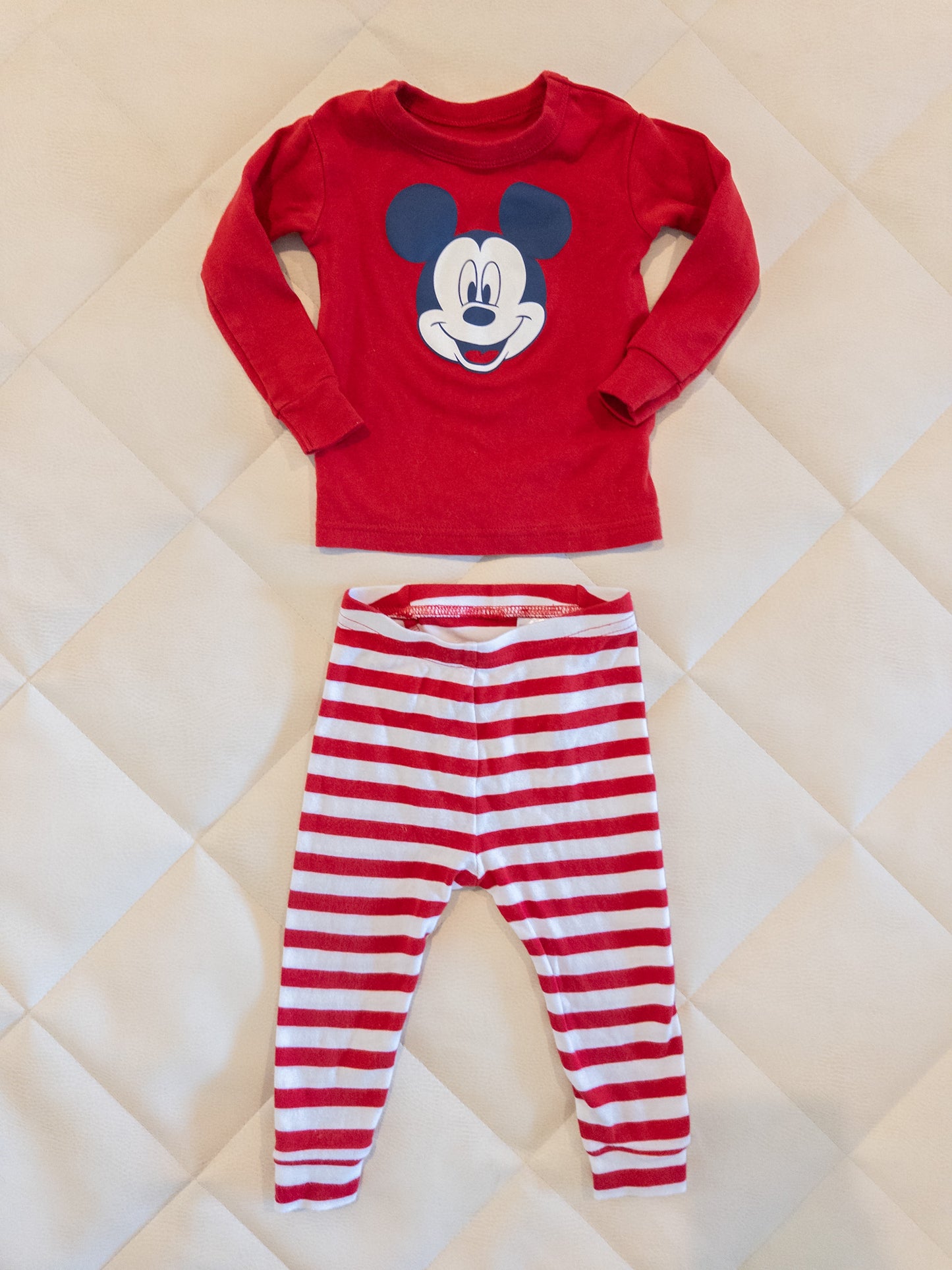 GAP Disney Mickey Mouse 12-18m Pajamas - EUC