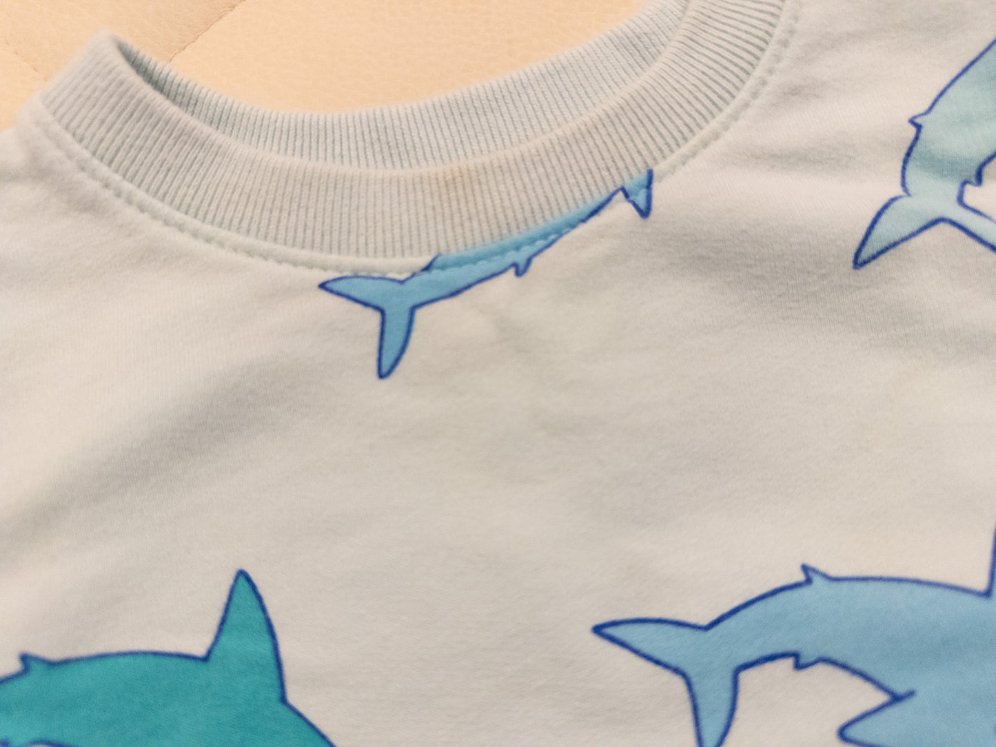 Cat & Jack 12m Sharks Set - Sweatshirt & Shorts - VGUC