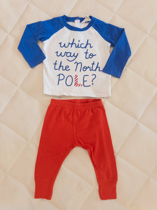 #152 Hanna Andersson 12-18m holiday outfit - VGUC