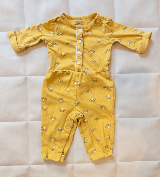 #151 Carter's 6m yellow flower jumper - EUC