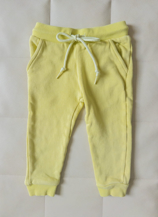 #152 Bizz & Siss 18-24m yellow sweatpants - EUC