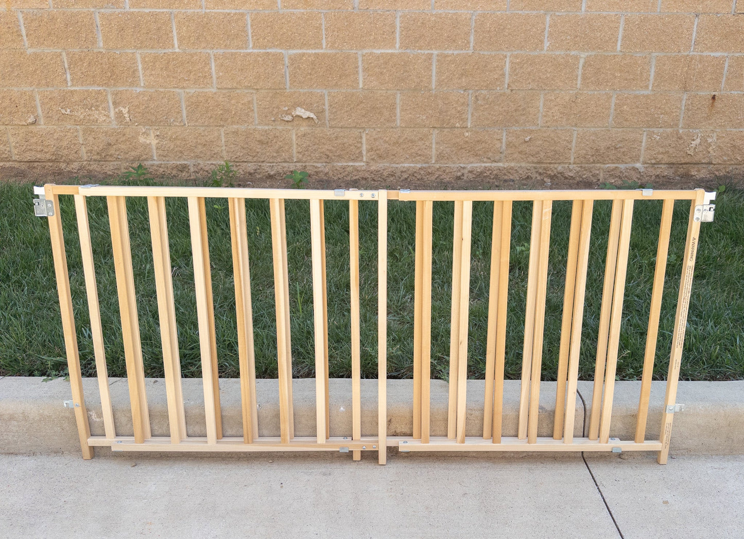 #152 Toddleroo extra wide wooden swing gate - EUC