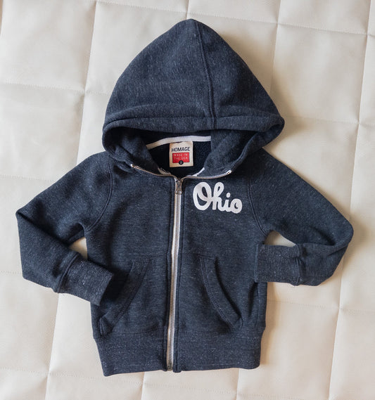 #152 Homage 2T Ohio State zip hoodie - EUC