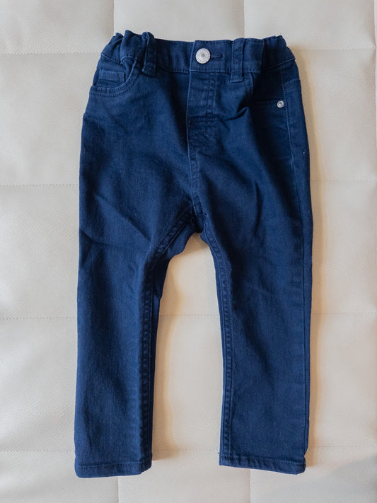 #152 H&M 12-18m / 18m dark denim jeans - EUC