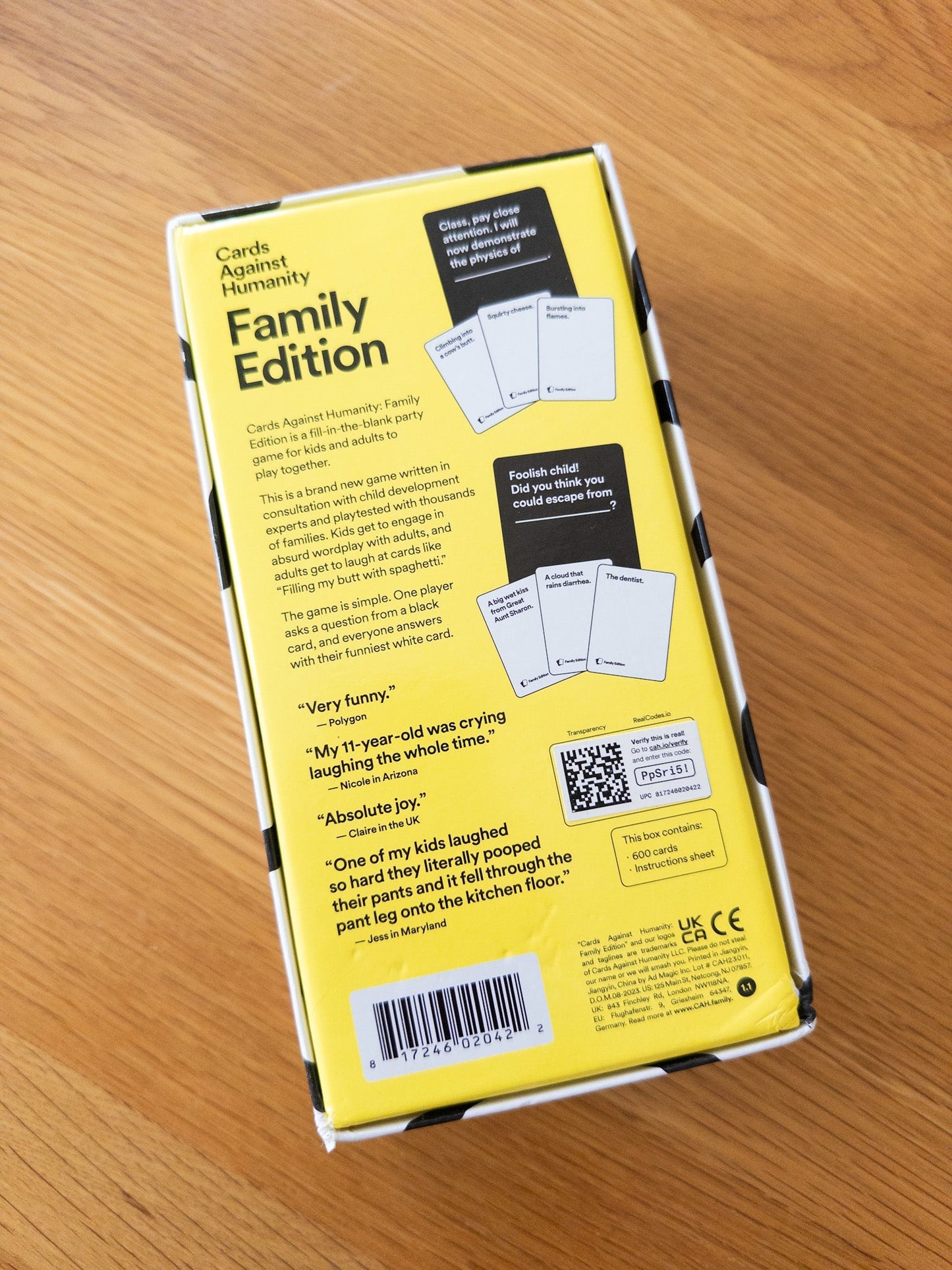 #152 Cards Against Humanity family edition - NEW