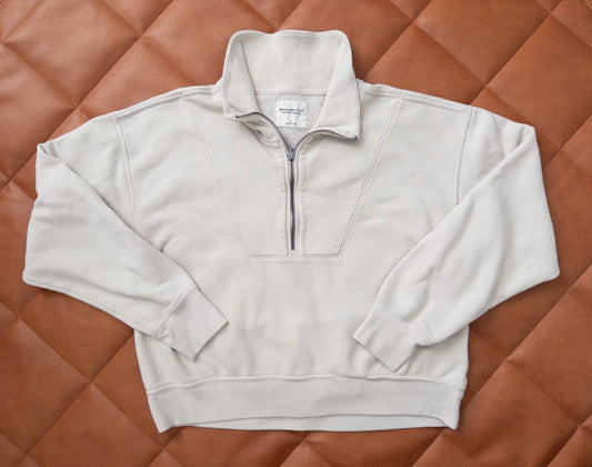 #152 Abercrombie & Fitch size Small half zip sweatshirt - VGUC