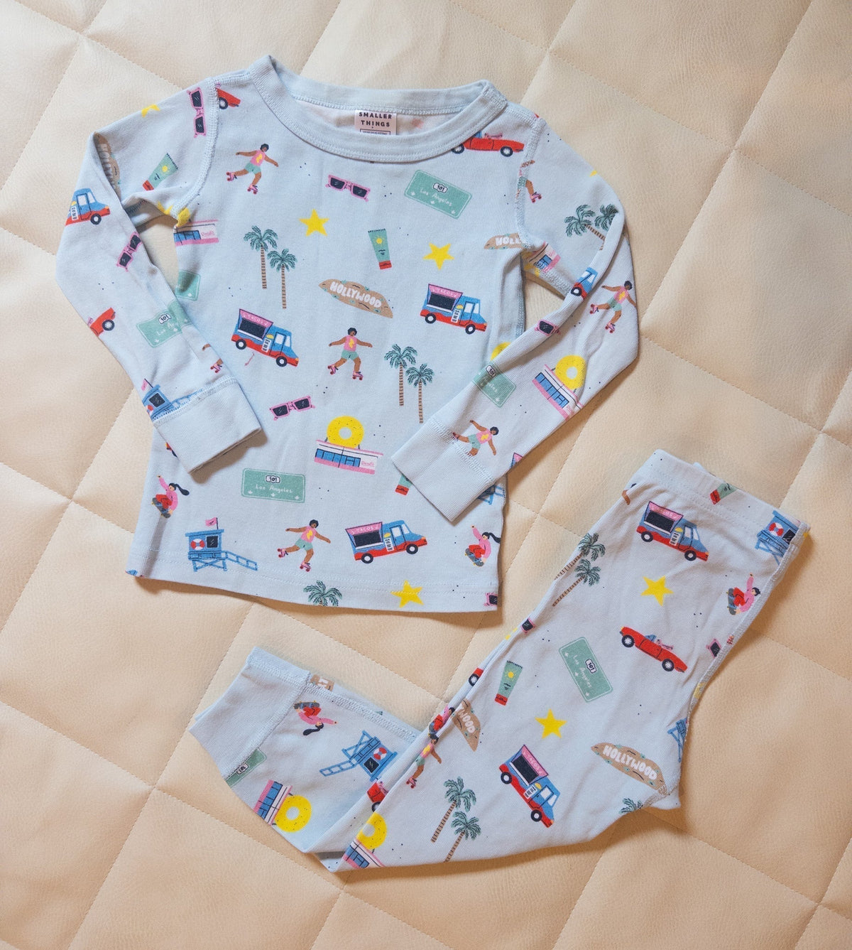 #37 REDUCED Smaller Things 3T LA Hollywood Pajamas - EUC