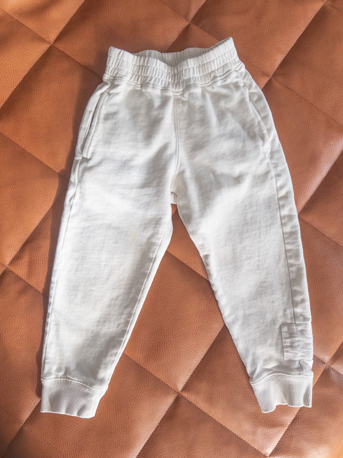 #37 Dreamy Sunday 3-4Y lightweight off-white pants - VGUC