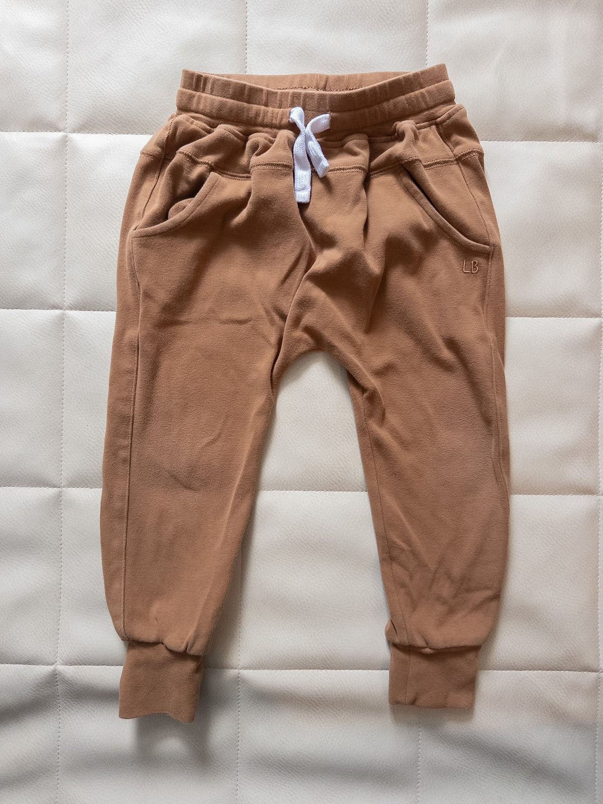 #37 Little Bipsy 4-5T Brown Sweatpants - EUC