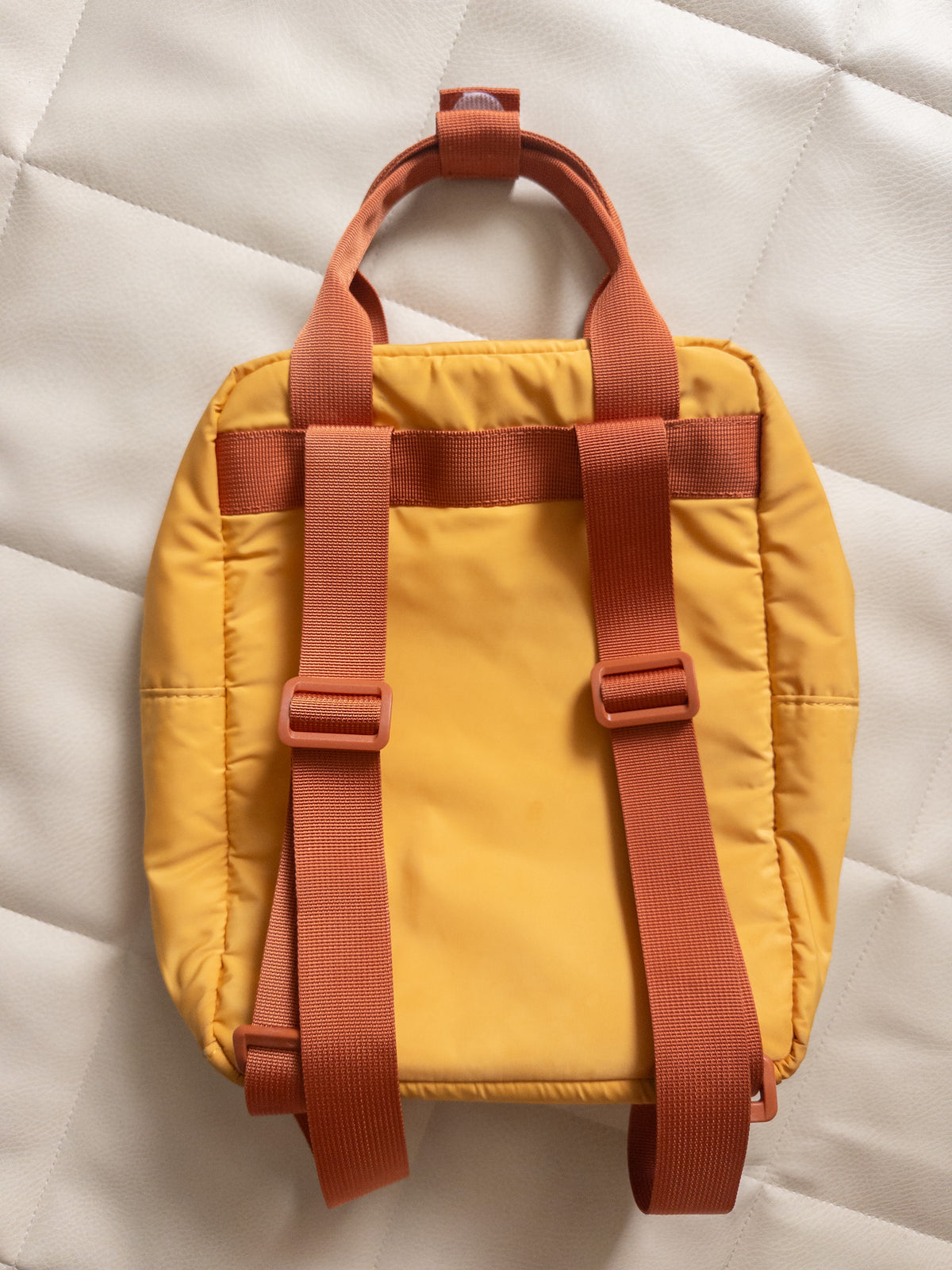 #37 Cat & Jack Toddler Backpack Sunny Mountains Stitching - EUC
