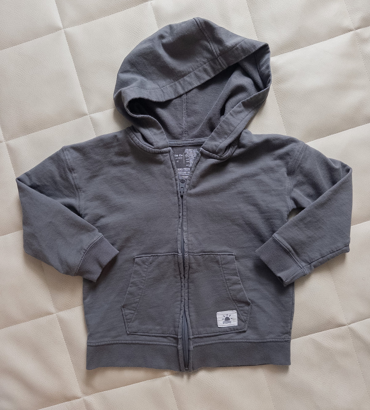 #37 3T Little Co. Gray Zip Hoodie - VGUC