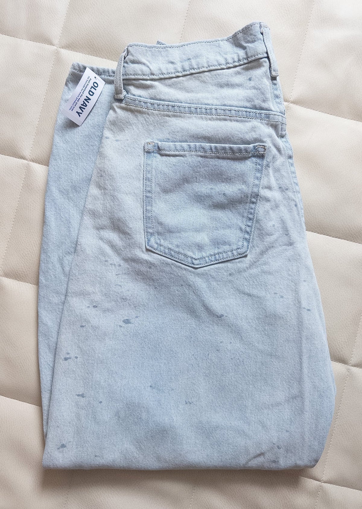 #37 Women's 26 Petite Old Navy High Waist Wide Leg Barrel Jeans - NWT