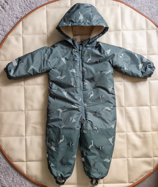 #37 H&M 3T Dinosaur Snowsuit - EUC