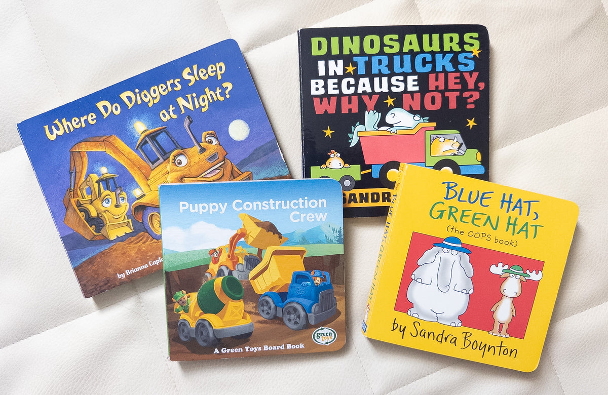 #37 Construction Trucks Silly Board Books, set of 4 - EUC