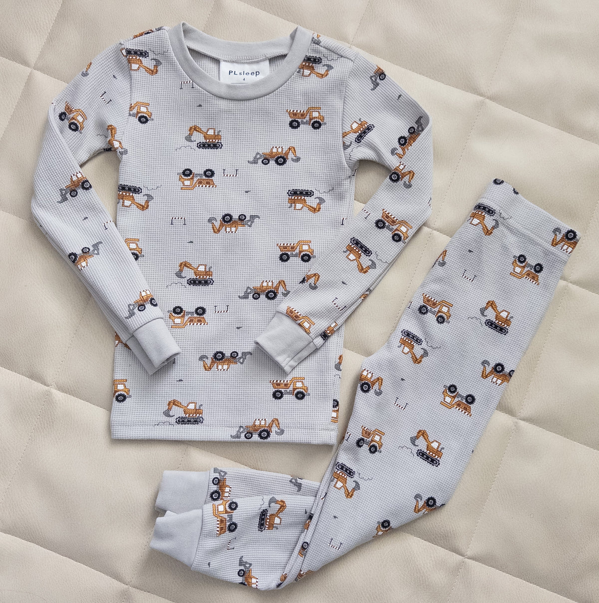 #37 PL Sleep 4T waffle construction pajamas - NWOT