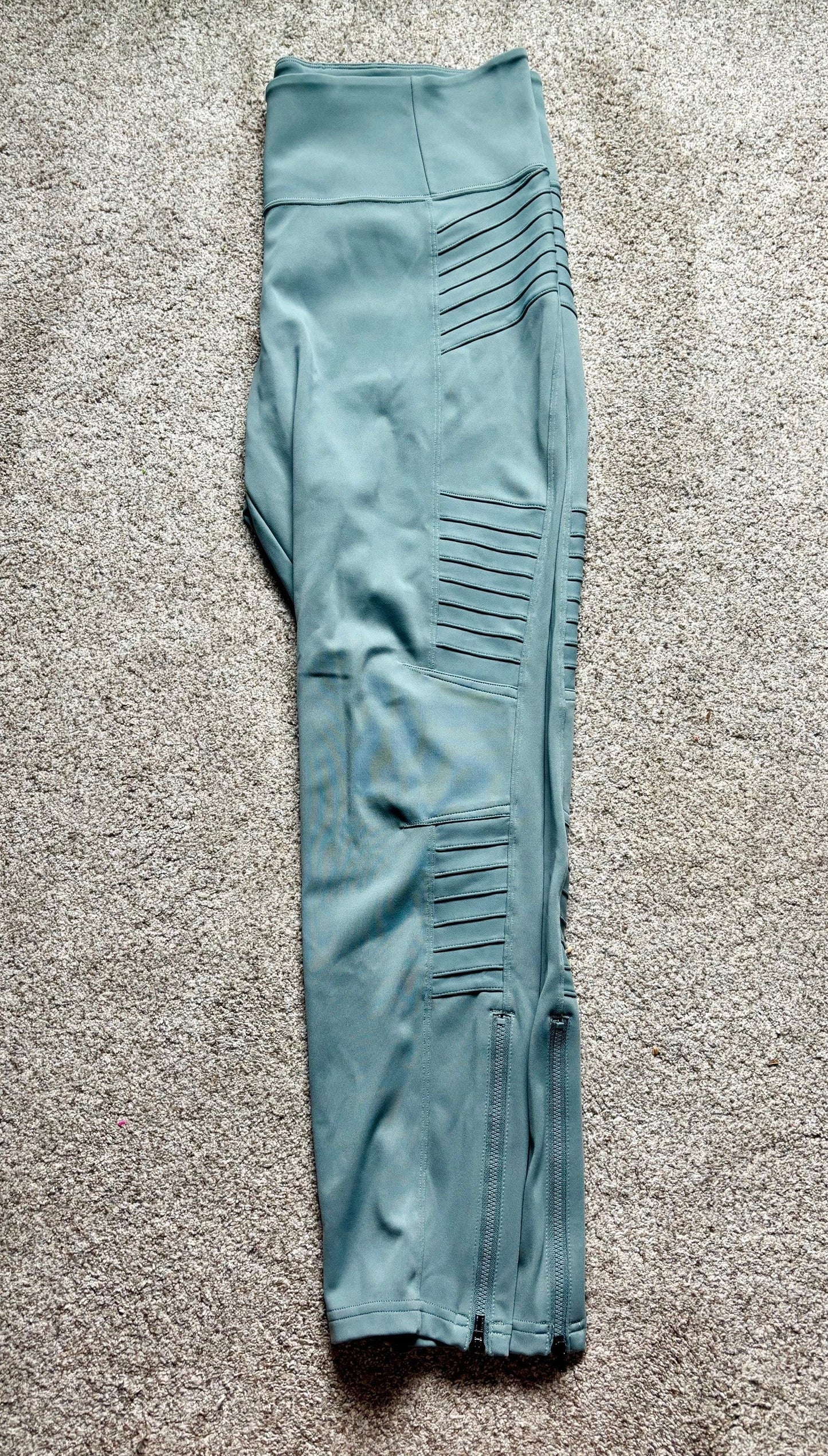 #43 Athleta Moto Zip Leggings Women's XL NWOT