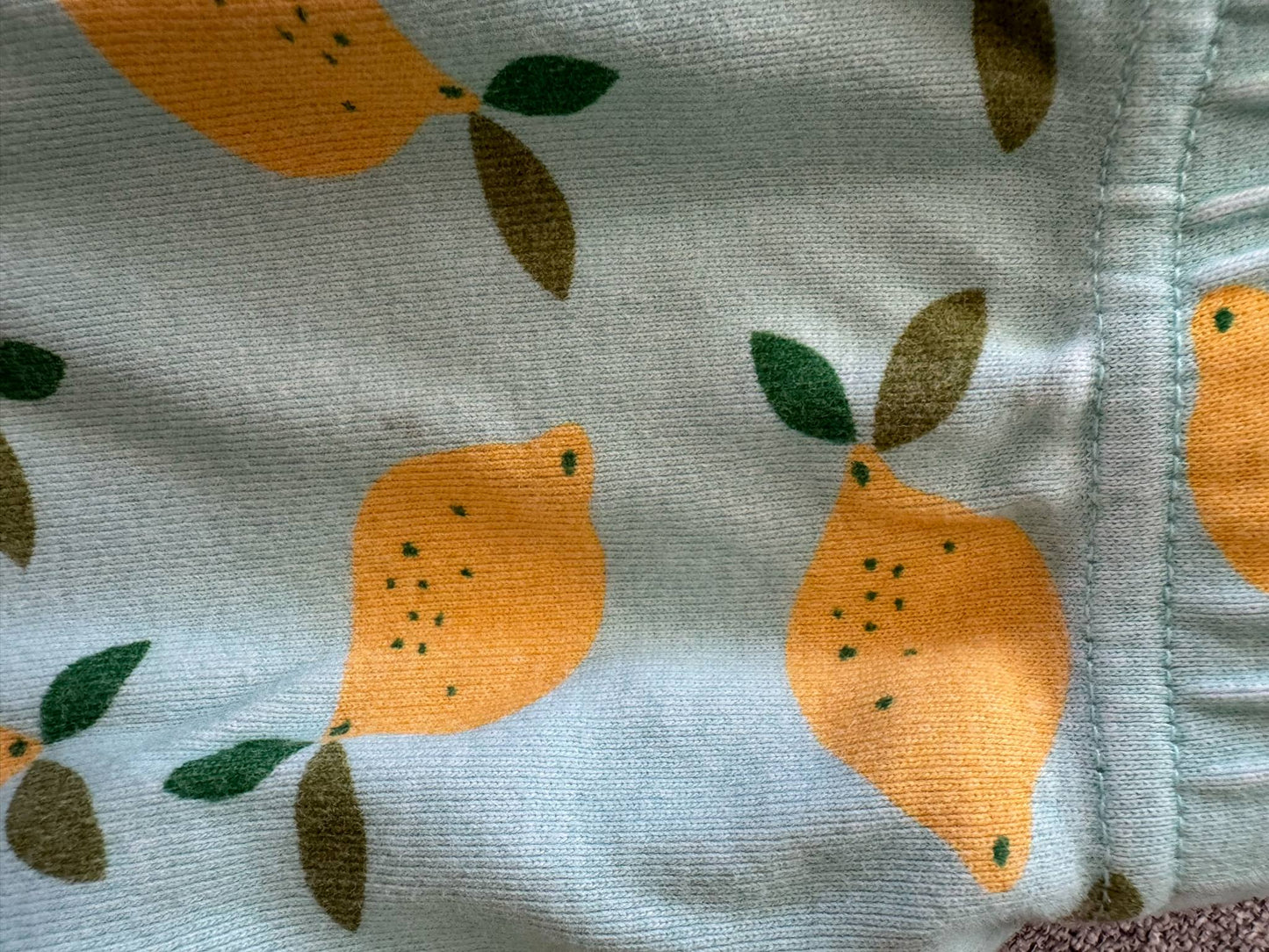 REDUCED # 92 Girls 3 t Hanna andersson lemon pajama set 2 piece