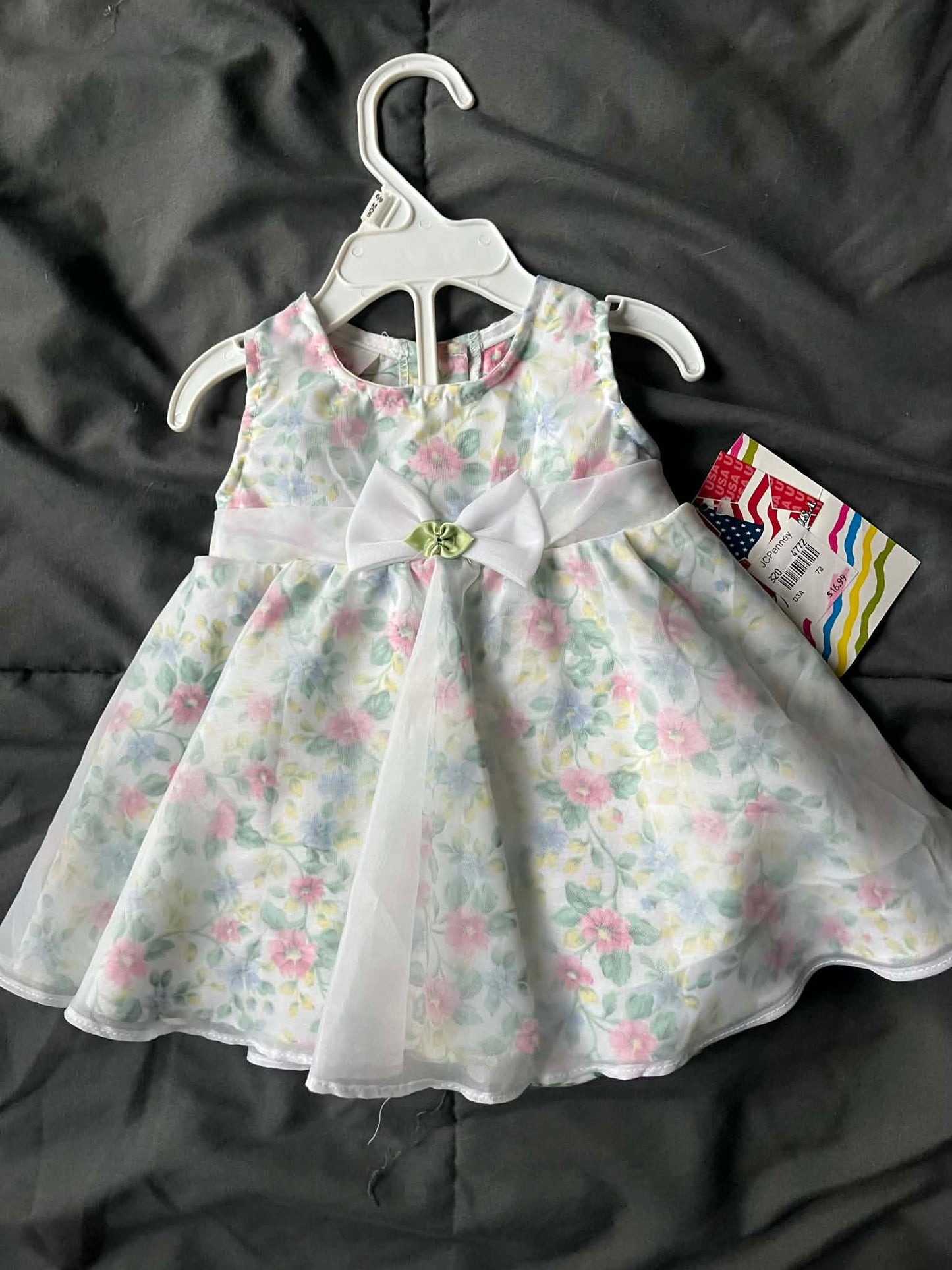 Seller #13 NWT girls size 6-9 months floral dress with matching diaper cover