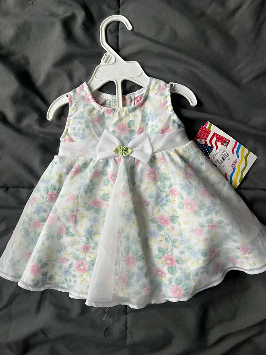 Seller #13 NWT girls size 6-9 months floral dress with matching diaper cover