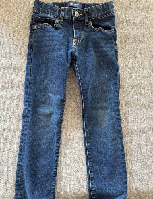 REDUCED #92 boys 6 old navy blue jeans skinny adjustable waist
