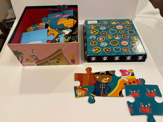 179 "Reduced" Ludattica Pirate 2 sided large puzzle (48 pieces)