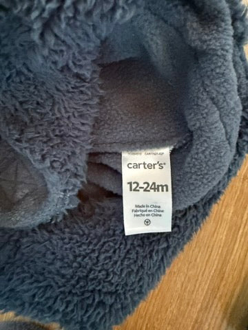 #6 - Boys Navy Winter Hats and Mittens -  12 months