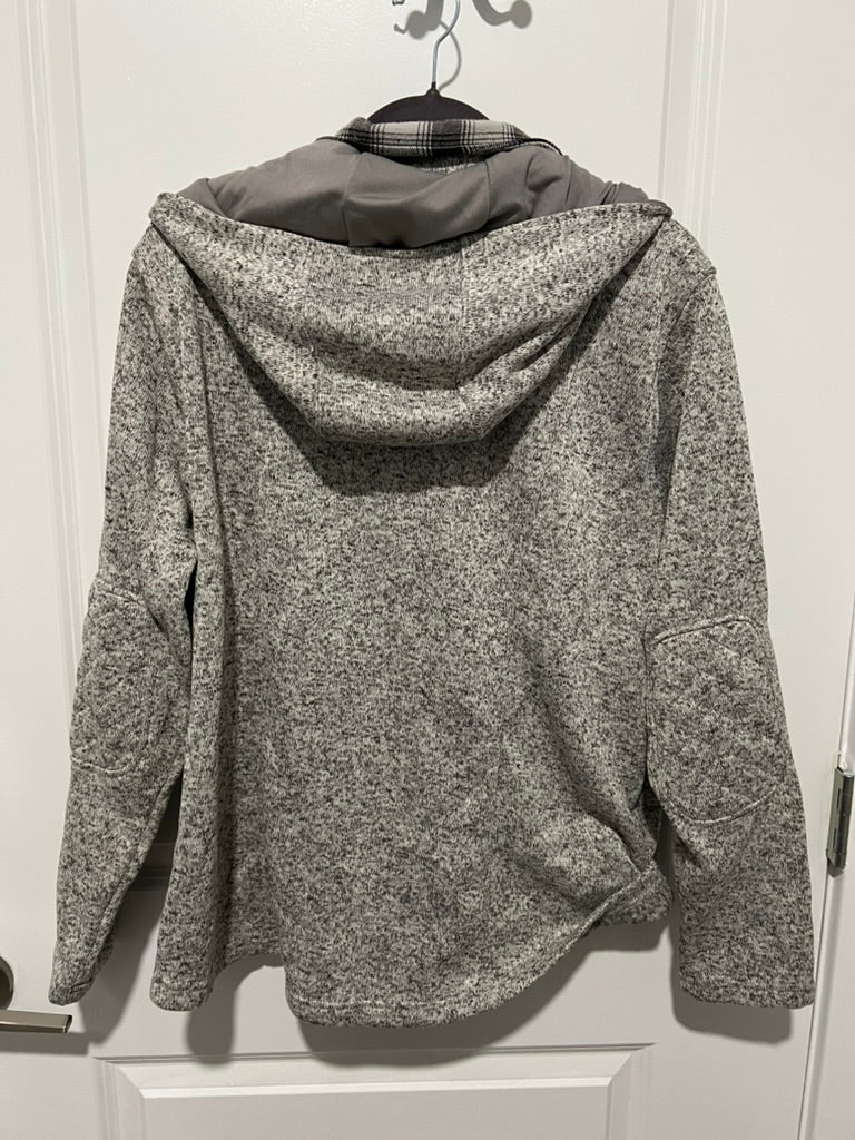 Seller #76 - Eddie Bauer Radiator Fleece Cirrus Hoodie Jacket Women's Gray Size 2XL Plaid