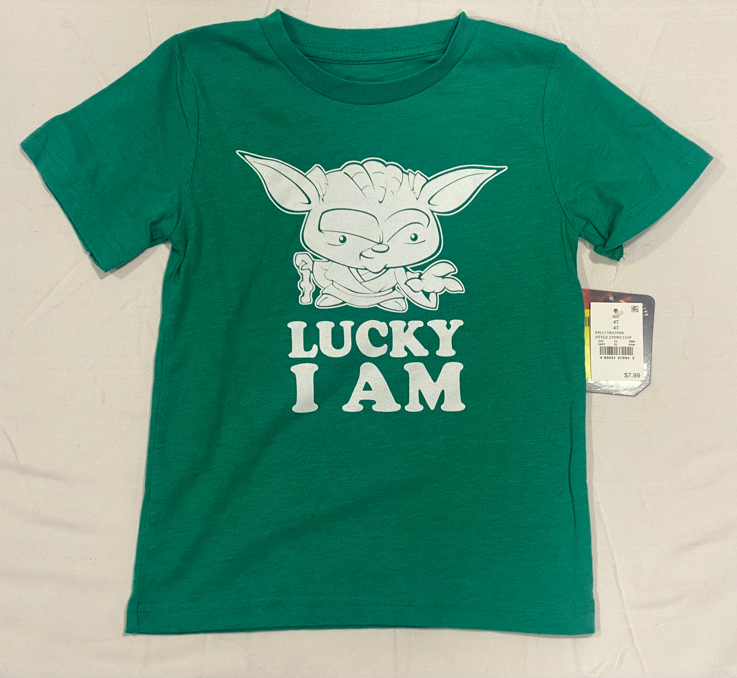 NWT Star Wars 4T Green Yoda T-shirt