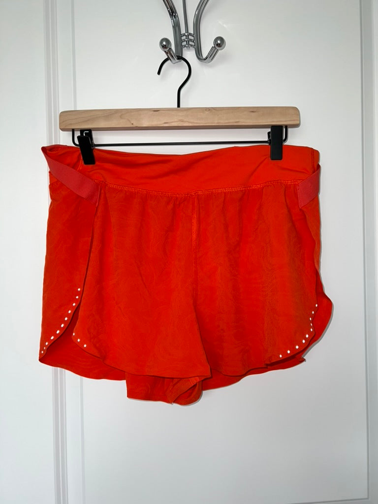 Seller #76 - Women's Lululemon Fast Free High Rise Short 2" Airflow ISEO/SLRO Orange Sz 10