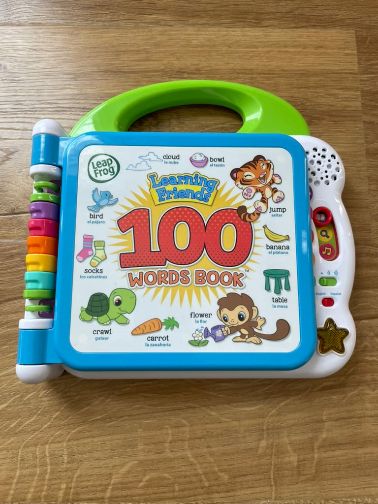 #6 - Leap Frog Learning Friend 100 Words Book - English and Spanish