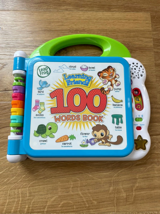 #6 - Leap Frog Learning Friend 100 Words Book - English and Spanish