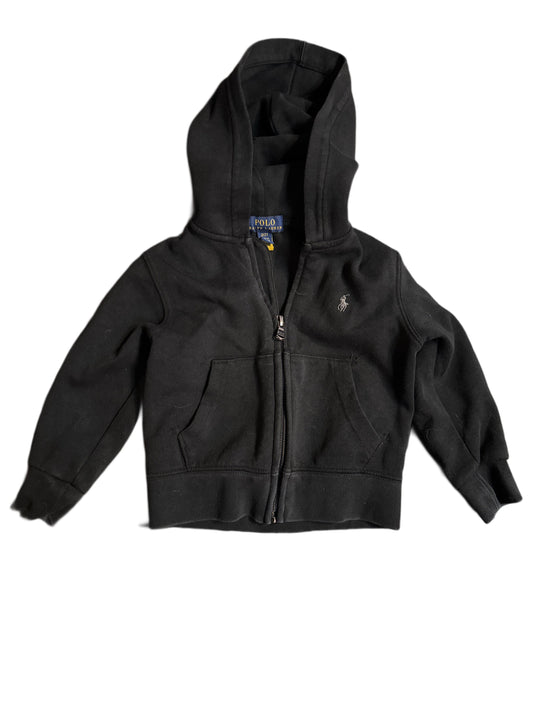 #28 REDUCED Polo Ralph Lauren Boys Black Hooded Sweatshirt Size 2T