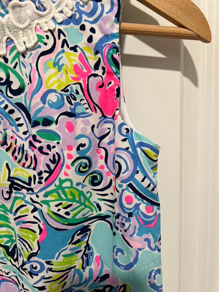 Seller #76 - Lilly Pulitzer Little Lilly Classic Shift Over The Rainbow Size 8 Girls Cotton