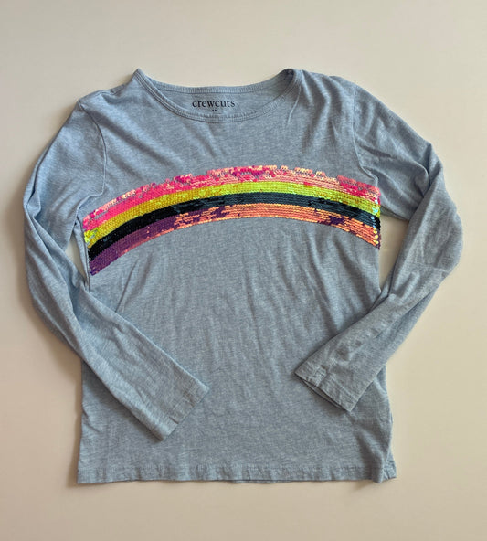 Seller 76 Crewcuts Sequins Top Rainbow Size 8
