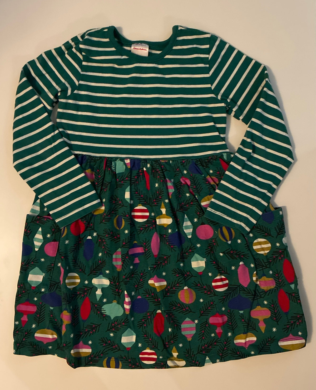 Seller 76 Hanna Andersson Holiday Skater Dress Size 6/7