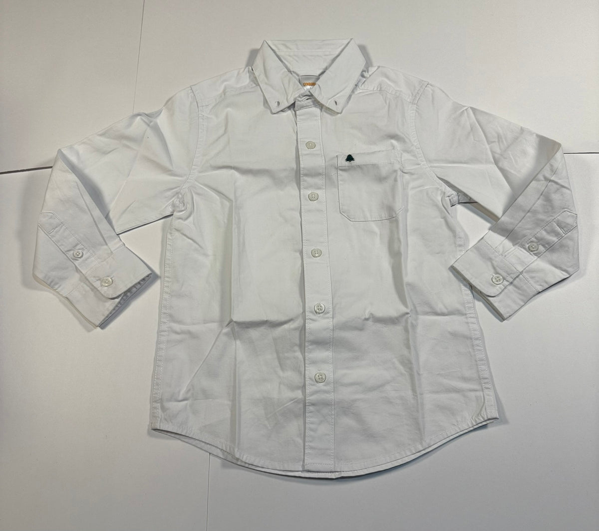 #141 Boys 6 Gymboree NWT White Button Down Shirt