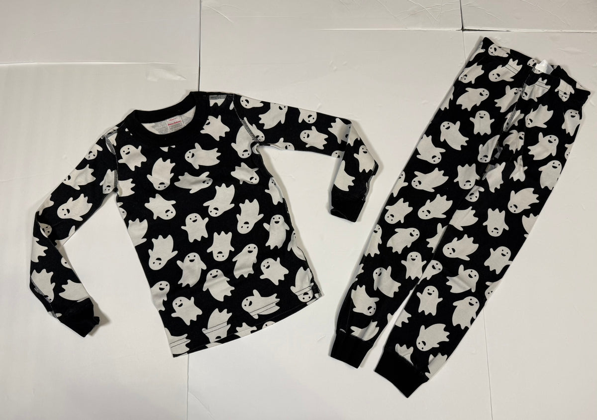 #141 Unisex Size 5 (110) Hanna Andersson Ghost Long Sleeve Pajamas