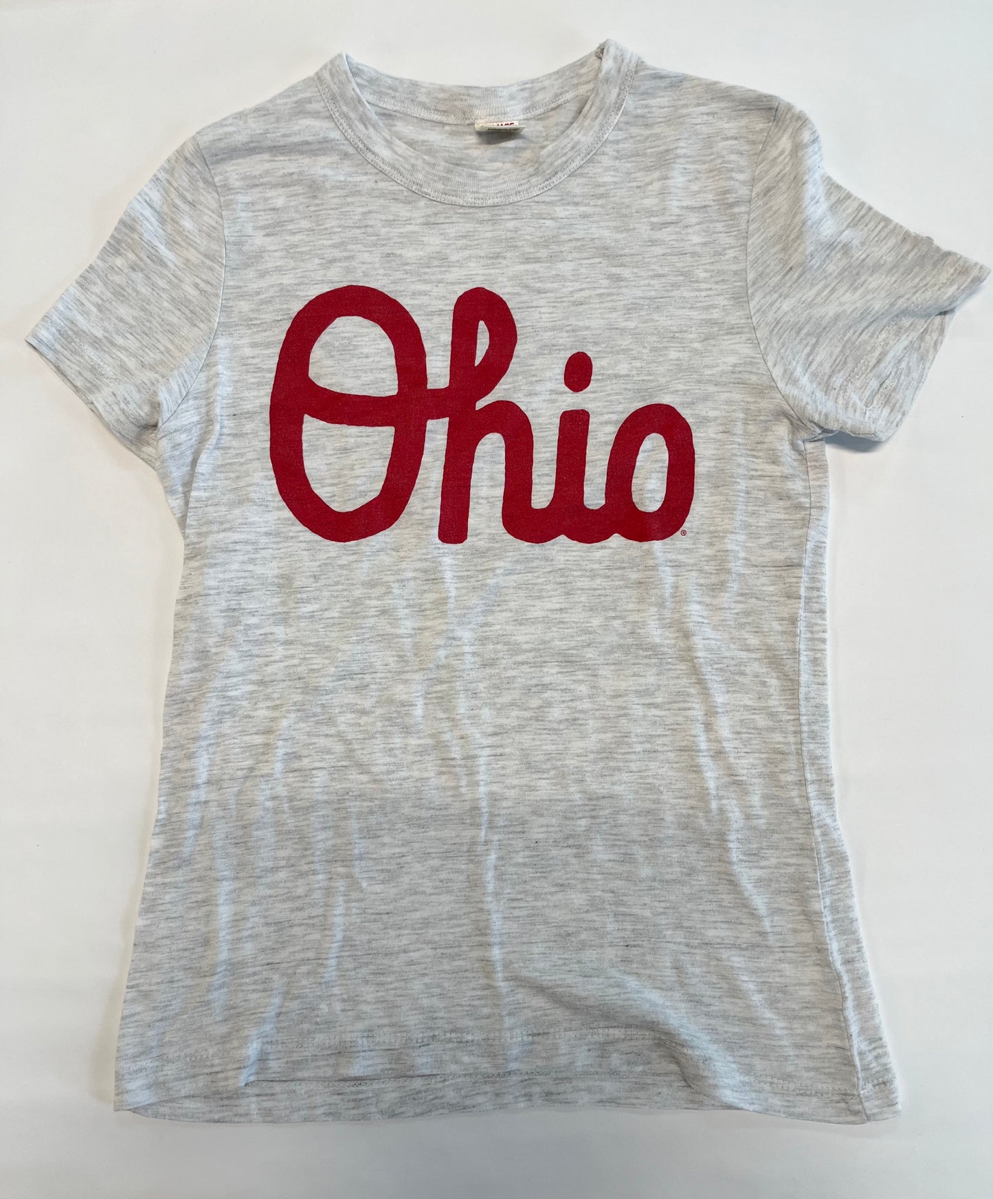 Homage Ohio tee shirt gray red Women XS REDUCED