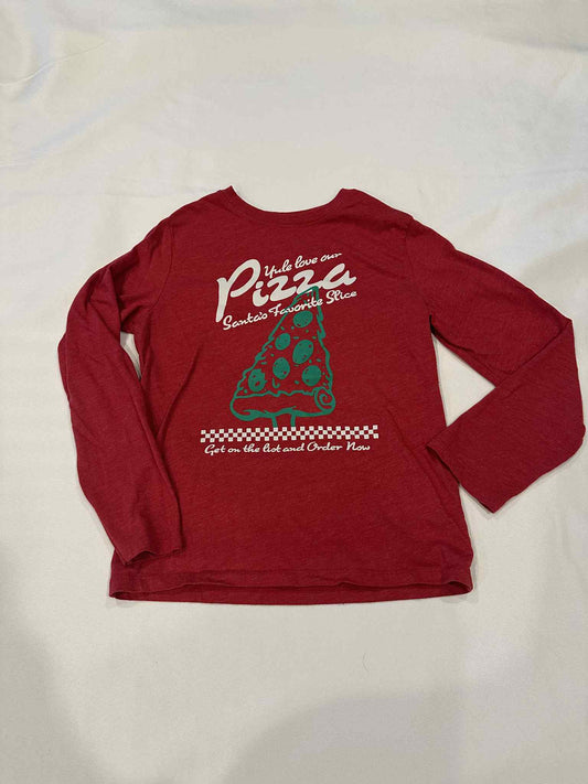 #149 Boys 8/Medium Cat and Jack Long Sleeve Holiday Shirt